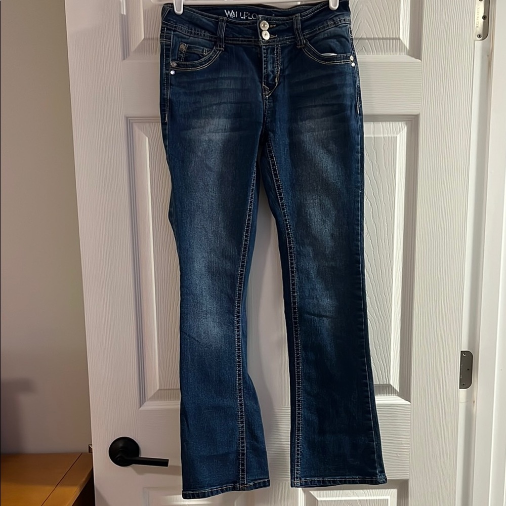 Wallflower Dark Blue Bootcut Women's Jeans